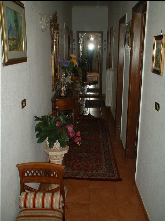 Ingresso, disimpegno, sala da pranzo, cucinino, soggiorno, 3 camere, bagno, ripostiglio, due balconi - Pertinenziale deposito, un posto auto scoperto ed autorimessa ad uso comune (millesimi di proprietà 111,111) . Mq 124 Identificativi catastali foglio 244, part. 21130, sub.99 con deoposito al foglio 244, part. 21130 sub. 86, posto auto scoperto al foglio 244, part. 21130 sub. 144 ed autorimessa ad uso comune al foglio 244, part. 21130 sub. 180 (millesimi di proprietà 111,111)
