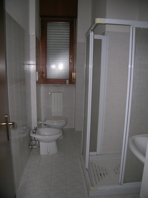 Descrizione: Ingresso, cucina, 2 bagni, 4 camere, ripostiglio e 2 balconi. pertinenziale posto auto scoperto, box auto,  cantina ripostiglio sup. cat. Alloggio: 157 mq (comprensiva di quota parte di cantina e ripostiglio) . Identificativi catastali: foglio NCT/40, part. 375, sub. 19 (incluso cantina al piano seminterrato e ripostiglio al piano terra), con box auto al foglio NCT/40, part. 375, sub. 21 con posto scoperto al foglio NCT/40, part. 388, sub. 1