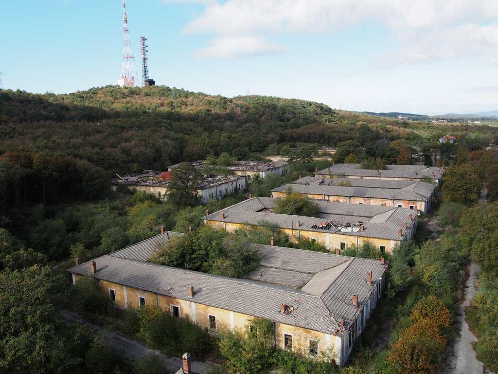 Complesso immobiliare costituito da fabbricati e terreni di pertinenza (circa 17 ettari), un'area boschiva (34 ettari circa). 
La superficie su cui insistono i 28 fabbricati principali, 5 dei quali dichiarati  di interesse culturale, è individuata come “Area della grande trasformazione” e consente la realizzazione di 77.000 metri cubi di edifici
La vendita avviene a corpo. Sono a carico dell’acquirente eventuali oneri catastali e di rimozione di beni mobili.
Restano in carico all'acquirente gli oneri e i costi del frazionamento della p.c. 1025 C.C. di Cologna . Identificativi catastali: vd. scheda descrittiva