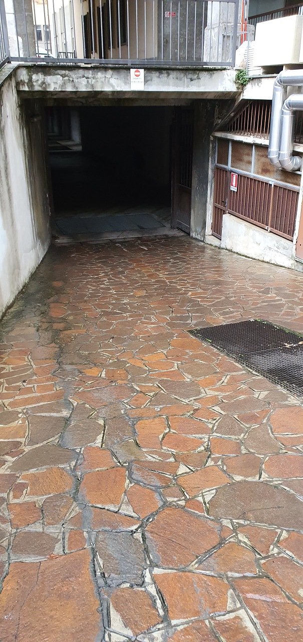 Immobile sito in Bergamo (BG), CAP - 24100, via Borfuro 14. Descrizione: appartamento composto da ingresso, due corridoi, disimpegno, ripostiglio, cinque vani, cucina abitabile, due bagni, un WC e un ampio terrazzo Dispone di una cantina al piano interrato + pertinenziale Box in via Borfuro 12 piano s1. N.C.E.U. Unità residenziale: appartamento categoria A/2 + cantina Sub. N F50 P2169 S16 - Unità secondaria: box categoria C/6 F50 P2169 S50