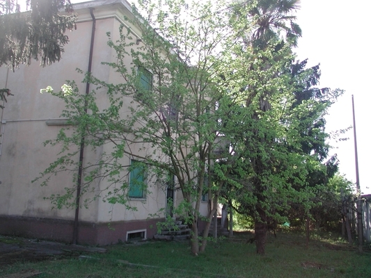 Complesso alloggiativo costituito da due corpi di fabbrica, uno dei quali adibito a residenziale e l'altro a box auto e locali deposito. L'edificio residenziale, a base quadrata, si sviluppa su 2 piani fuori terra che ospitano 2 unità abitative, unitamente ad un piano interrato adibito a cantine (n. 2 locali cantina). Il secondo corpo di fabbrica, a base rettangolare, si sviluppa su un unico piano fuori terra ed è costituito da numero 3 box auto e numero 2 locali deposito. L'intero complesso alloggiativo è dotato di una vasta area esterna di pertinenza esclusiva completamente recintata. Risultano di pertinenza 4 locali deposito, 3 box auto. Identificativi catastali Foglio 20, Part.162.