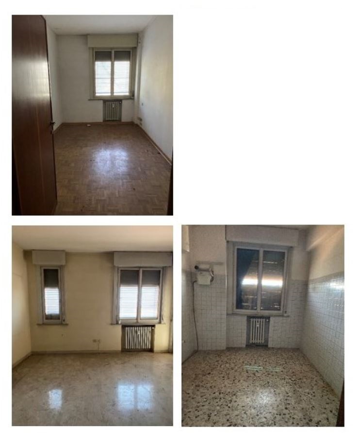 Appartamento al sesto piano con cantina pertinenziale n.24 al piano interrato. Si compone di soggiorno,cucina,corridoio,camera da letto,bagno e piccola terrazza (h 2,95m). L’unità presenta serramenti esterni lignei con vetro semplice,sistema di oscuramento in persiane avvolgibili in legno,serramenti interni anch’essi lignei,pavimentazione del soggiorno in pietra,della cucina e dei bagni in piastrelle di graniglia o ceramica,della zona notte in parquet. Le terrazze hanno pavimentazione in piastrelle di ceramiche. L’unità presenta finiture di tipo economico; considerando la tipologia costruttiva economica presenta stato manutentivo normale. Identificativi catastali [N.C.E.U.] Unità Residenziale cat. A/2 foglio 52 part. 486 sub 29. Sup. mq catastali 71. Libero, piena proprietà.