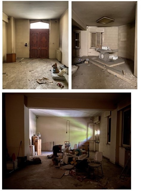 Appartamento al sesto piano con cantina pertinenziale n.24 al piano interrato. Si compone di soggiorno,cucina,corridoio,camera da letto,bagno e piccola terrazza (h 2,95m). L’unità presenta serramenti esterni lignei con vetro semplice,sistema di oscuramento in persiane avvolgibili in legno,serramenti interni anch’essi lignei,pavimentazione del soggiorno in pietra,della cucina e dei bagni in piastrelle di graniglia o ceramica,della zona notte in parquet. Le terrazze hanno pavimentazione in piastrelle di ceramiche. L’unità presenta finiture di tipo economico; considerando la tipologia costruttiva economica presenta stato manutentivo normale. Identificativi catastali [N.C.E.U.] Unità Residenziale cat. A/2 foglio 52 part. 486 sub 29. Sup. mq catastali 71. Libero, piena proprietà.