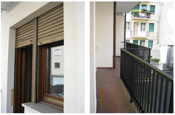 L'ufficio occupa l'intero piano primo della palazzina residenziale. Diversi locali uso ufficio e un ampio ambiente, delimitato lungo il corridoio da una parete vetrata costruita a bancone al fine di delimitare un'area front office. L'ufficio che presenta affacci su quattro lati del fabbricato, dispone di tre balconi di cui due sulla facciata principale lungo via Feltre. Sono presenti due distinti servizi igienici, , nonchè un ampio corridoio di collegamento, che serviva anche da zona d'attesa per l'utenza. All'ufficio si arriva dalla scala principale e dall’ascensore presente nell’androne dello stabile. Anche una piccola cantina al piano seminterrato. Identificativi Catastali [N.C.E.U.] Unità Principale cat. B/4 foglio 84 part. 49 sub 9. SUP. MQ(ARR.)catastali 243. Piena Proprietà. Libero.