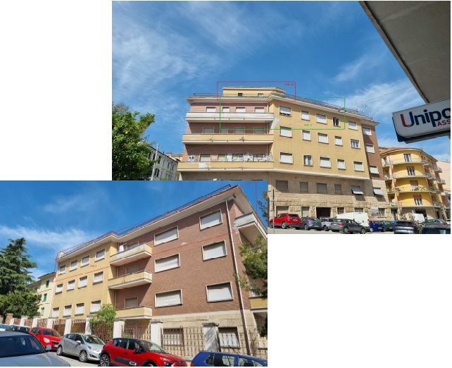 Immobile composito: porzione di fabbricato destinato ad ufficio pubblico; appartamento; appartamento; appartamento; lastrico solare lato via Garibaldi; lastrico solare lato via Petitti. Identificativi Catastali [N.C.E.U.]: unità Principale cat. B/4 foglio 119 part. 28 sub 16 ; unità Residenziale cat. A/2 foglio 119 part. 28 sub 2; unità Residenziale cat. A/2 foglio 119 part. 28 sub 3; unità Residenziale cat. A/2 foglio 119 part. 28 sub 29; unità Residenziale cat. F/5 foglio 119 part. 28 sub 30; unità Residenziale cat. F/5 foglio 119 part. 28 sub 31. Sup. mq catastali 1225, mq catastali 105, mq catastali 155, mq catastali 30, mq 250, mq 380.