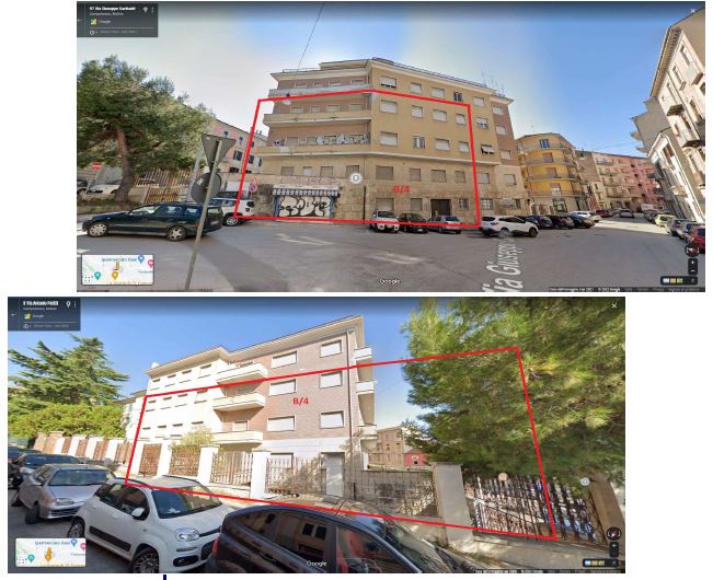 Immobile composito: porzione di fabbricato destinato ad ufficio pubblico; appartamento; appartamento; appartamento; lastrico solare lato via Garibaldi; lastrico solare lato via Petitti. Identificativi Catastali [N.C.E.U.]: unità Principale cat. B/4 foglio 119 part. 28 sub 16 ; unità Residenziale cat. A/2 foglio 119 part. 28 sub 2; unità Residenziale cat. A/2 foglio 119 part. 28 sub 3; unità Residenziale cat. A/2 foglio 119 part. 28 sub 29; unità Residenziale cat. F/5 foglio 119 part. 28 sub 30; unità Residenziale cat. F/5 foglio 119 part. 28 sub 31. Sup. mq catastali 1225, mq catastali 105, mq catastali 155, mq catastali 30, mq 250, mq 380.