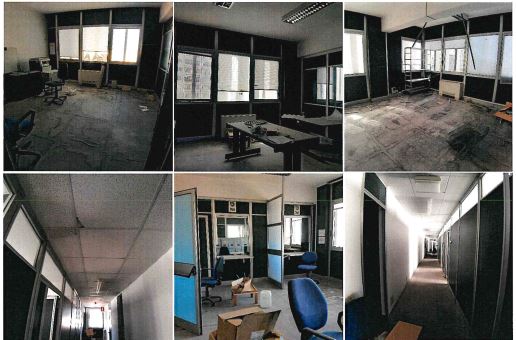 Uffici della ex sede Inpdap - Lo stato dei luoghi non è conforme catastalmente in quanto si presenta come un'unica unità immobiliare in luogo delle quattro unità immobiliari denunciate in catasto. Identificativi Catastali [N.C.E.U.]: unità Commerciale cat. A/10 foglio 244 part. 1764 sub 127; unità Commerciale cat. A/10 foglio 244 part. 1764 sub 128; unità Commerciale cat. A/10 foglio 244 part. 1764 sub 145; unità Commerciale cat. A/10 foglio 244 part. 1764 sub 146. Sup. mq catastali 248, mq catastali 277, mq catastali 384, mq catastali 243.