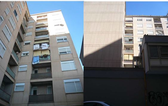 Appartamento al piano settimo composto da ingresso, disimpegno, soggiorno, cucina, due camere, due bagni, un ripostiglio e due balconi. Identificativi Catastali [N.C.E.U.] Unità Residenziale cat. A/2 foglio 140 part. 88 sub 29. Sup. mq catastali 121