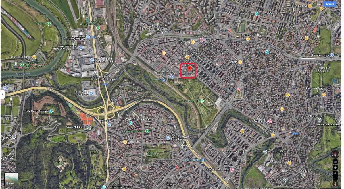 Appartamento composto da ingresso, disimpegno, ripostiglio, cucina abitabile, bagno, n. 2 camere e giardino. + Posto auto coperto piano S1 int. 43 in via val d'Ala 14. Identificativi Catastali [N.C.E.U.] Unità Residenziale cat. A/2 foglio 269 part. 334 sub 541, Unità Secondaria cat. C/6 foglio 269 part. 334 sub 532. Sup. mq catastali 96, mq catastali 6