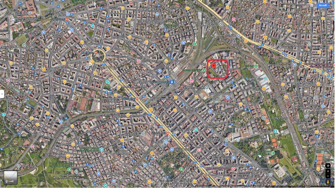 Abitazione di tipo economico posta al piano secondo. L'unità immobiliare è composta da ingresso, disimpegno, due camere, bagno, cucina e balcone. I locali principali affacciano su distacco con altri fabbricati. Identificativi Catastali [N.C.E.U.] Unità Residenziale cat. A/3 foglio 931 part. 227 sub 10. Sup. mq catastali 62