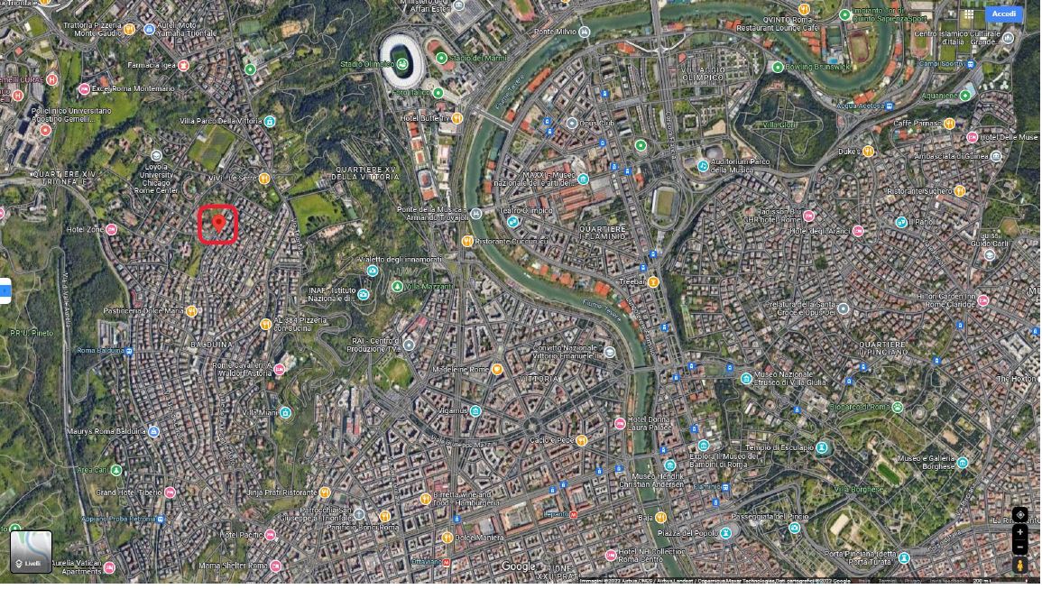 Unità immobiliare composta da ingresso, bagno, due vani e terrazzo. Identificativi Catastali [N.C.E.U.] Unità Principale cat. A/10 foglio 365 part. 88 sub 502. Sup. 42,95