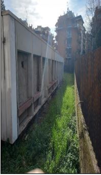 Terreno con area avente forma regolare recintata in parte da muretto basso e, in parte, da passoni in legno e elementi metallici. Sono presenti due fabbricati non più utilizzati con accesso dal civico n. 38 di Via Bartolucci. Identificativi Catastali [N.C.E.U.] Terreno sez. A foglio 798 part. 541, Terreno sez. A foglio 798 part 911. Sup. mq 4,500