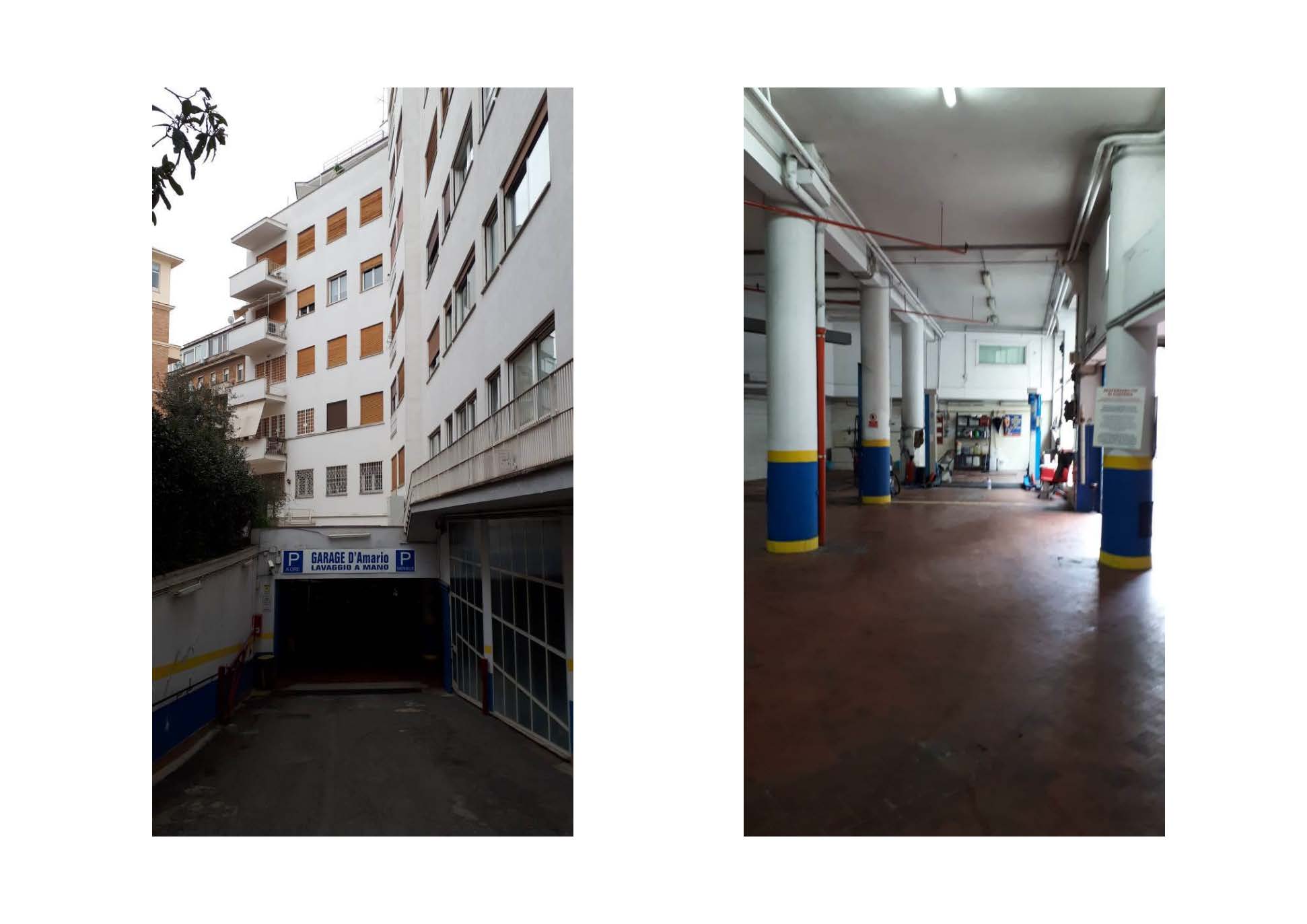 Autorimessa al piano interrato dell'edificio + Ufficio sito al piano terra composto da tre ambienti ed un bagno. L'accesso avviene direttamente dalla rampa dell'autorimessa. Il locale era in uso al custode dell'autorimessa. Identificativi Catastali [N.C.E.U.] Unità Principale cat. D/8 foglio 540 part. 7 sub 612; Unità Principale cat. A/10 foglio 540 part 7 sub 1. Sup. mq (arr) Autorimessa consistenza commerciale ragguagliata mq 1.112 (mq 1.698 superficie coperta lorda + mq 81 superficie scoperta lorda); Ufficio mq catastali 63. Piena Proprietà. Libero.