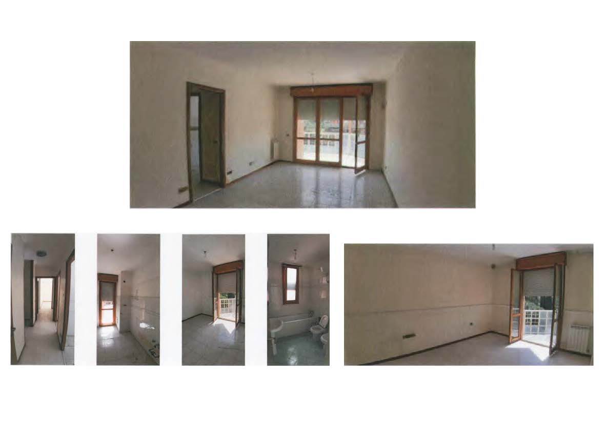 Appartamento al piano quarto composto da salone, corridoio/disimpegno, due camere, cucina, due bagni, ripostiglio e tre balconi posti sull'unico fronte dell'unità + Cantina piano S1 int. 29 composta da un unico ambiente a forma rettangolare, delimitato da muratura costituita da blocchi cementizi e da opportuna porta di accesso in lega metallica. Posto auto coperto individuato attraverso strisce su pavimentazione in cemento industriale ubicato al piano S1 in autorimessa collettiva civico al 49. Identificativi Catastali [N.C.E.U.] Unità Residenziale cat. A/2 foglio 283 part 884 sub 40; Unità Secondaria cat. C/2 foglio 283 part 884 sub 78; Unità Secondaria cat. C/6 foglio 283 part 884 sub 116. Sup. mq (arr) catastali 93; mq catastali 4; mq catastali 12. Piena Proprietà. Libero.
