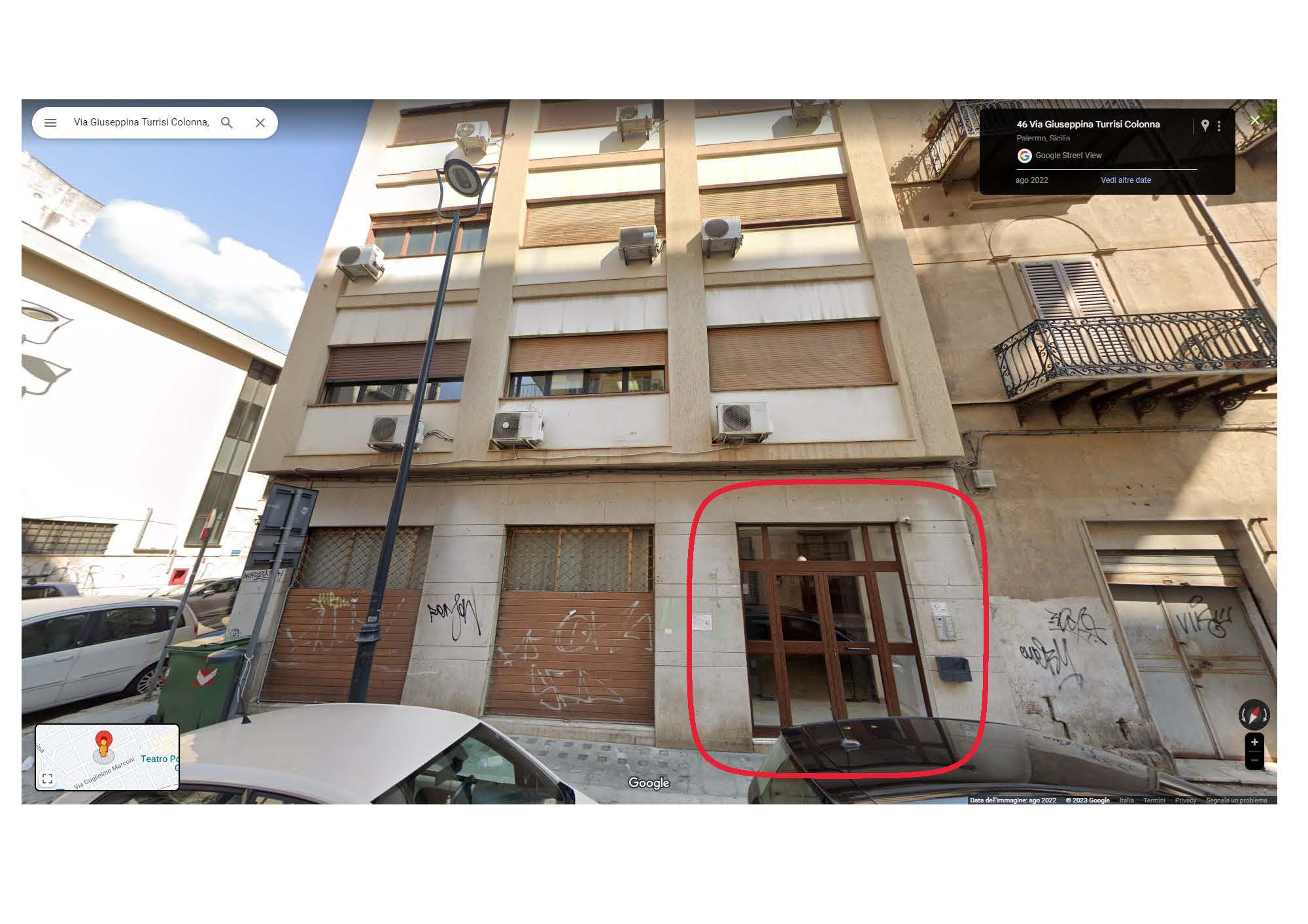 Ufficio ubicato al secondo piano dell'edificio accessibile dal corpo scala condominiale dove è presente un ascensore e da un secondo vano scala con accesso dal civ. n.39 di via R. Riolo che collega gli uffici ex ENPALS ai piani terra, primo e secondo. L'immobile dispone di otto vani principali; sei di questi hanno affaccio su via Riolo, gli altri due sulla chiostrina interna e sul prospetto laterale. Sono presenti, inoltre, tre servizi igienici e tre balconi. I locali sono distribuiti da un ampio corridoio di forma irregolare. L, mentre l'altezza interna è pari a 3,4m. Identificativi catastali [N.C.E.U.] Unità Principale cat. A/10 foglio 44 part. 200 sub 17. Sup mq catastali 197. Piena proprietà lotto libero.