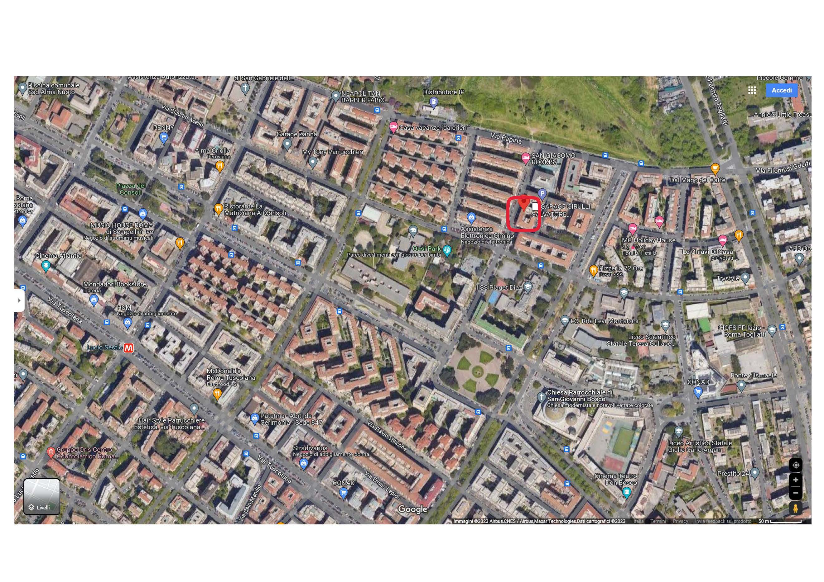 Appartamento composto da una zona ingresso, quattro vani, cucina abitabile, ripostiglio, due bagni, corridoio e un balcone. Identificativi Catastali [N.C.E.U.] Unità Residenziale cat. A/3 foglio 956 part. 408 sub 34. Sup. mq (arr) mq catastali 109. Lotto libero.