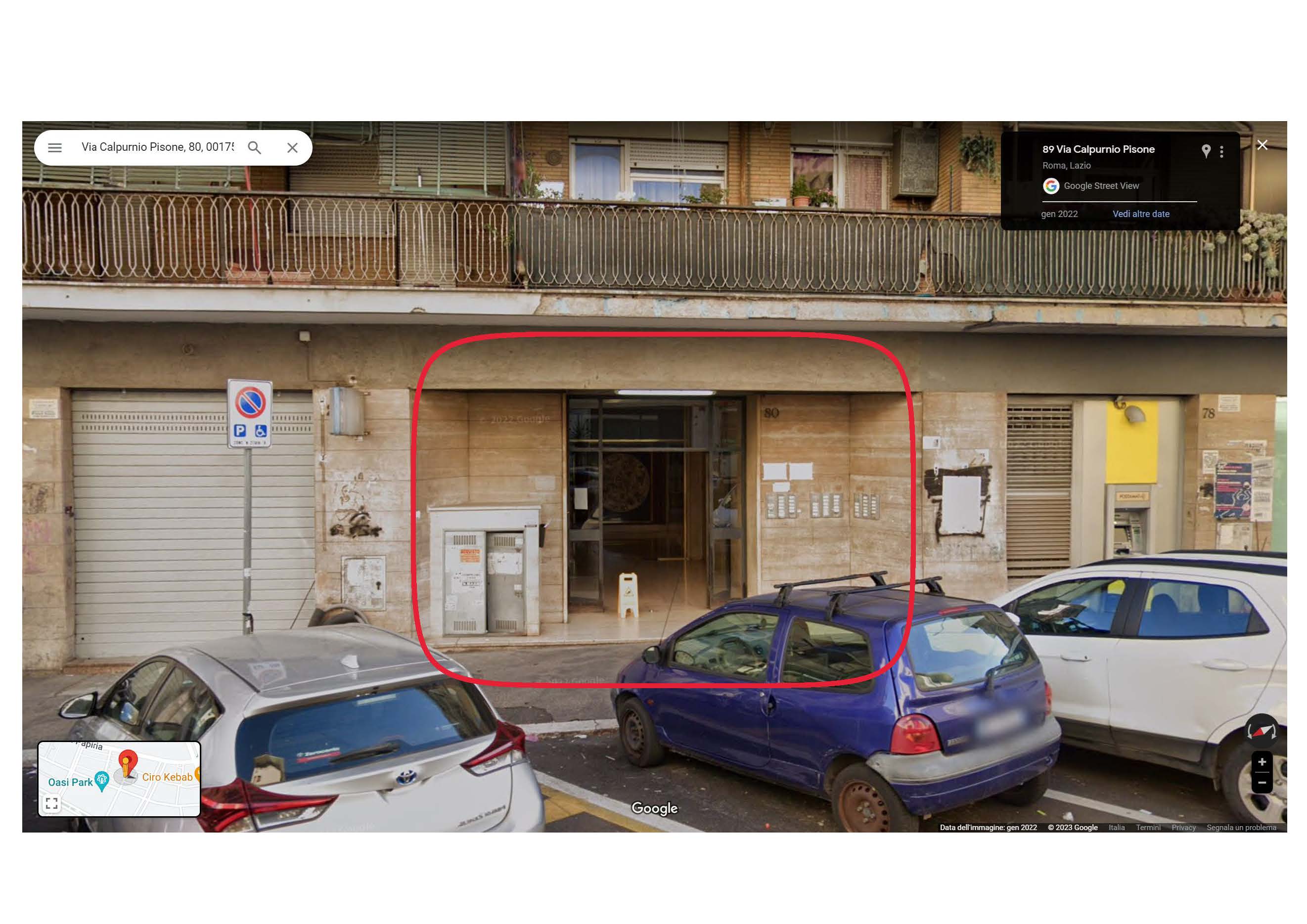 Appartamento composto da una zona ingresso, quattro vani, cucina abitabile, ripostiglio, due bagni, corridoio e un balcone. Identificativi Catastali [N.C.E.U.] Unità Residenziale cat. A/3 foglio 956 part. 408 sub 34. Sup. mq (arr) mq catastali 109. Lotto libero.