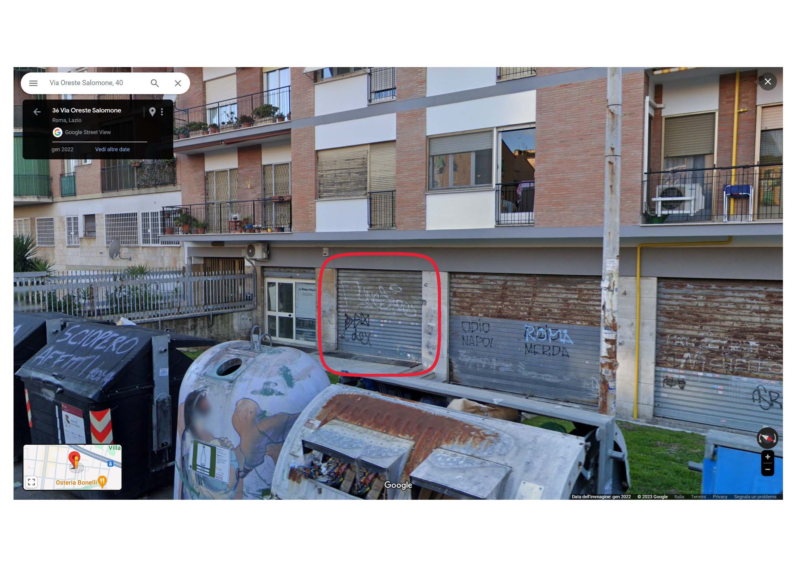 Unità composta da un locale al piano terra ad uso negozio e un retronegozio dove è presente la scala di collegamento con il piano interrato adibito a sottonegozio e servizio igienico. Identificativi Catastali [N.C.E.U.] Unità Commerciale cat. C/1 foglio 934 part. 719 sub 6. Sup. mq (arr) mq catastali 44. Lotto libero.