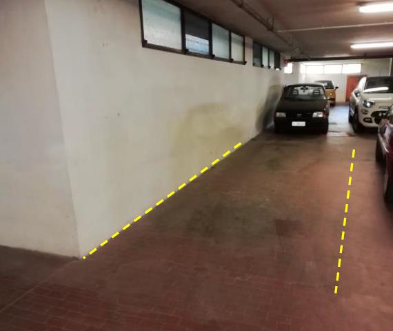 Posto auto coperto in autorimessa interrata condominiale.Identificativi Catastali [N.C.E.U.] Unità Secondaria cat. C/6 foglio A/6 part. 1272 sub 103. Sup. (arr.) mq catastali 16