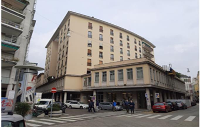 appartamento 3 locali + servizi semplici + box auto pertinenziale. Sup. Mq catastali escluse aree scoperte (arr.) 114. Immobile locato, piena proprieta'.