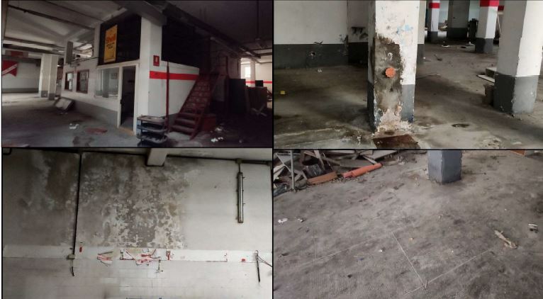 Autorimessa, S1 fabbricato residenziale in cemento armato. Via della Balduina 78, cancello carrabile in ferro e rampa di collegamento. L’altezza mt 4,45. Unico ambiente, parcheggio e area di manovra con 17 pilastri. Ufficio quadrato di altezza inferiore con soppalco uso archivio, quattro vani uso magazzino più piccoli, un piccolo bagno e una centrale termica comune con finestra. Tre finestre che affacciano sulla rampa di accesso. Sul soffitto sono presenti n. 8 lucernai realizzati in vetro cemento, per la sola illuminazione (non per l’areazione), non sono riportati in planimetria. Id. Cat. [N.C.E.U.] Un. Sec. C/1 foglio 368 part. 932 sub 501 (graff. part. 1942 sub 501). Sup. 804 mq cat. Libero. Piena Proprietà