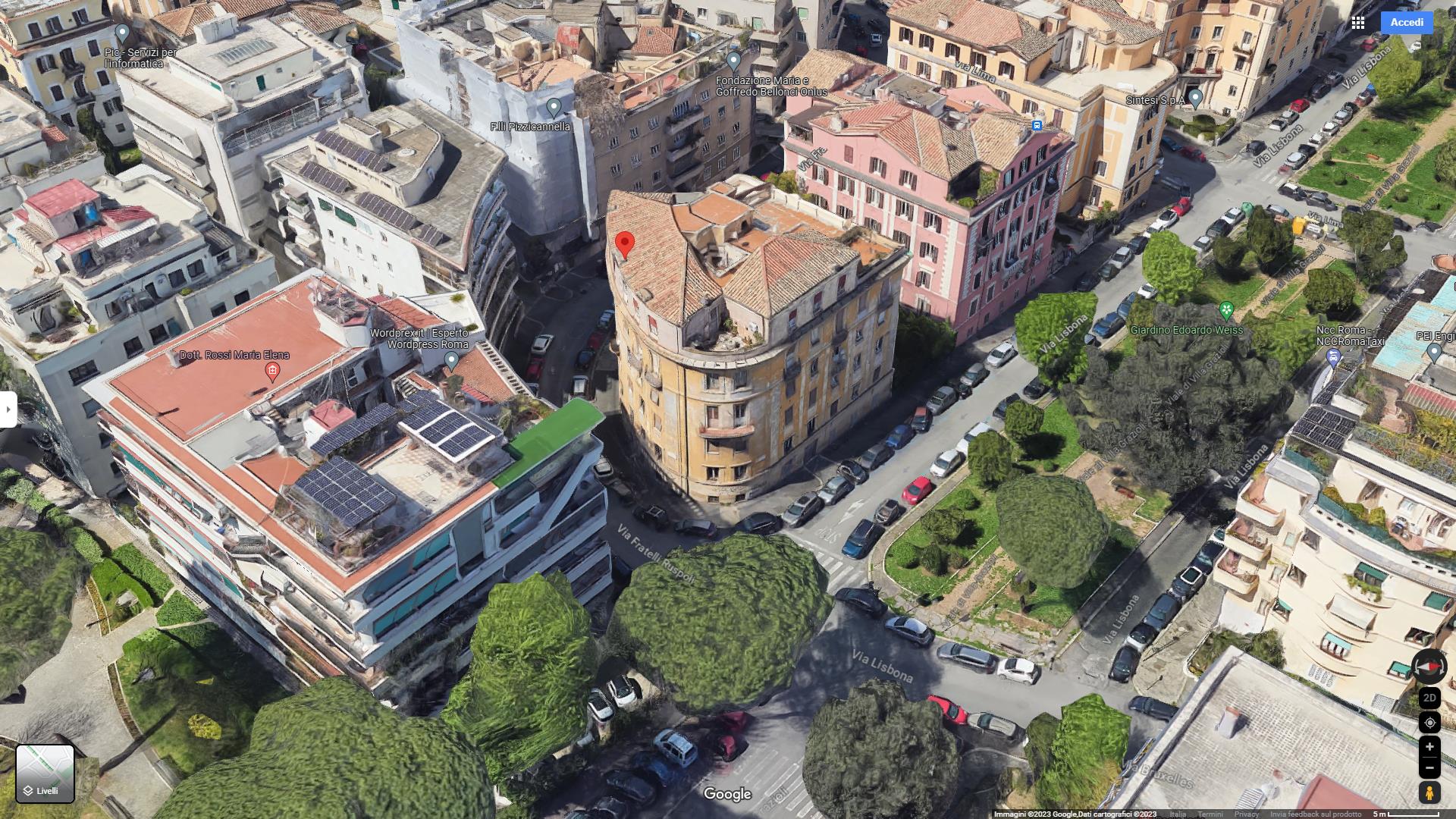 Appartamento al piano terra composto da: ingresso, corridoio, bagno, cucina, e due stanze. La planimetria catastale risulta conforme alla realtà dei luoghi. Id. catastali [N.C.E.U.] Unità Residenziale cat. A/2 foglio 544 part 218 sub 507. Sup. (arr) mq catastali 66
