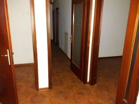 Abitazione in Rovigo (Rovigo) Via Stacche 17 (scala B, piano terzo). Composto da: Ingresso, corridoio, cucina, 3 camere, pranzo soggiorno, ripostiglio, bagno, wc, 2 terrazze. + cantina e box auto. Identificativi [N.C.E.U.] Categoria Catastale A/2 foglio 22 part. 721 sub. 38 (compresa cantina ad uso esclusivo), con box auto ad uso esclusivo al foglio 22 part. 721 sub. 14. Mq 134. Libero. Piena proprietà.