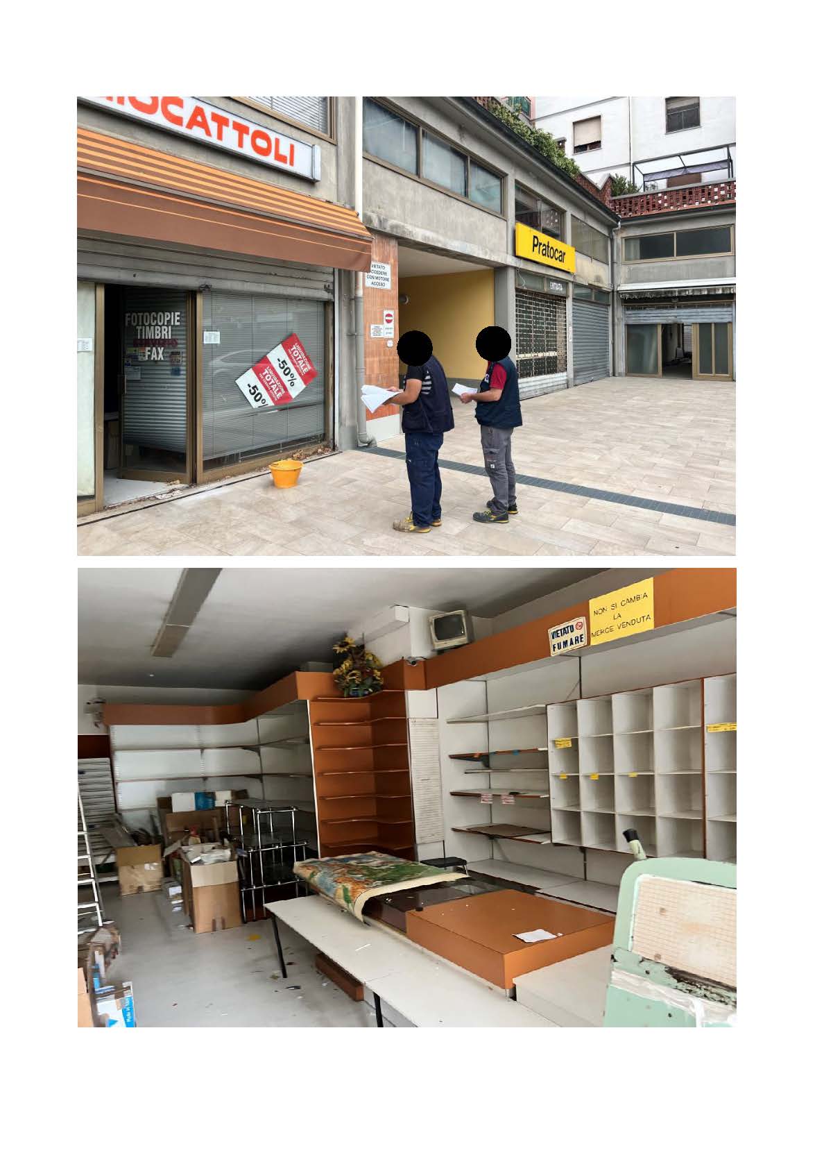 Locale commerciale posto al piano terra del compendio, accessibile da piazza Einstein, ai civici 8, 9 e 10. Il locale si sviluppa al piano terra e al piano primo: al piano terra è suddiviso in due ampi locali, oltre ai servizi igienici con antibagno, al piano primo si trova un unico locale. L'affaccio su piazza Einstein presenta ampie vetrine.ID Cat. [N.C.E.U.] Unità Commerciale cat. C/1 foglio 76 part. 647 sub 137. Sup mq catastali 194. Lotto libero, piena proprietà.