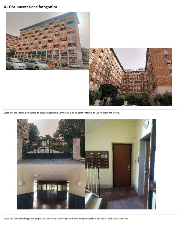 Unità immobiliare ubicata al quarto piano, intermedio con ascensore della scala F, composta da 3 vani, la cui consistenza commerciale ragguagliata è pari a 47 mq.L'u.i. internamente è composta da, ingresso, disimpegno, cucina, camera, ripostiglio, bagno e balcone.Id. Catastali [N.C.E.U.] Unità residenziale Categoria A3 Foglio 262 Particella 41 Sub 98. Sup. mq catastali 47. Libero, Piena Proprietà.