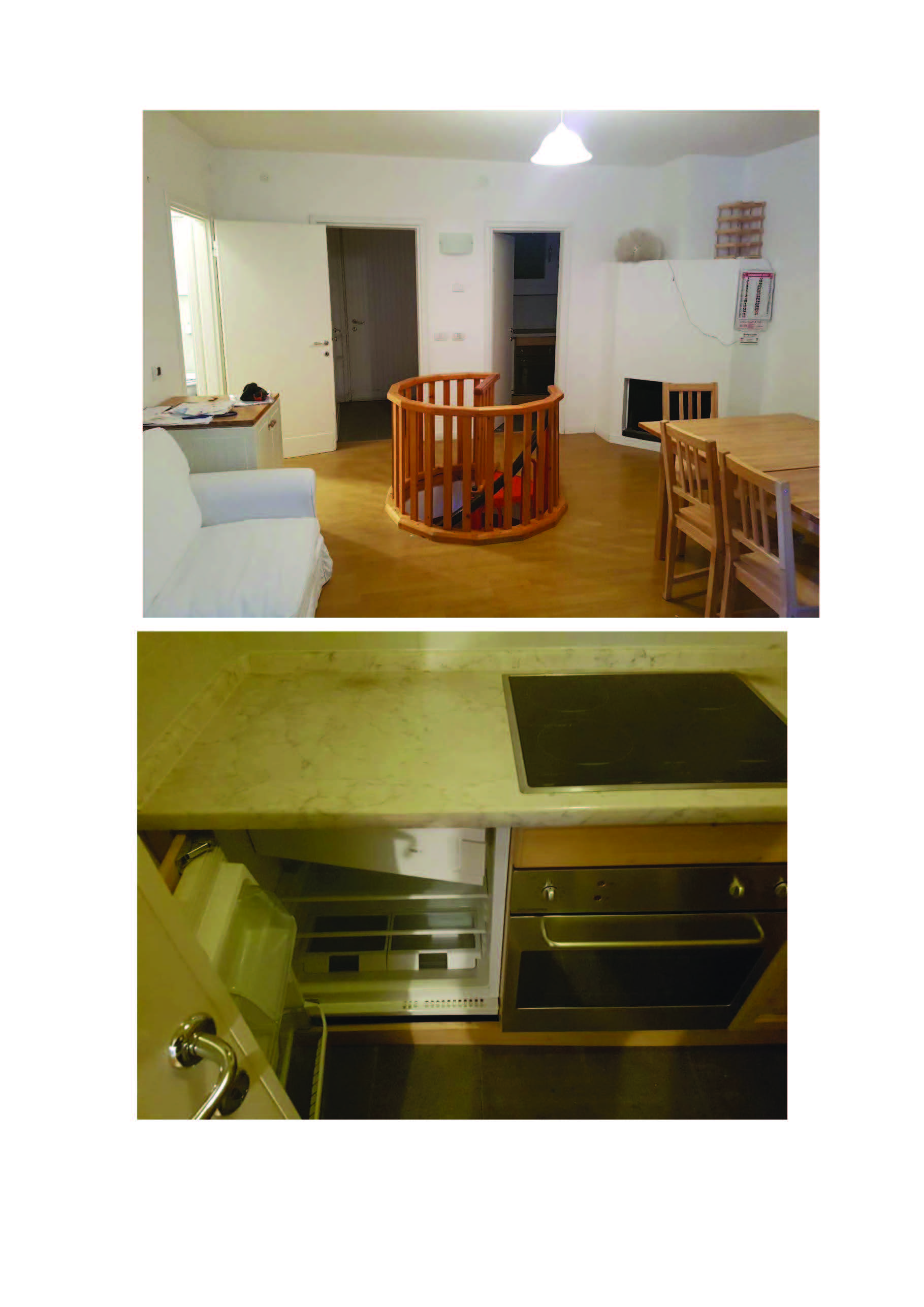 Immobile ad uso abitativo:piano rialzato composto da: cucina-soggiorno-n.2 camere da letto e n.1 bagno, detto piano è collegato con il piano seminterrato tramite scala a chiocciola. piano seminterrato composto da:  n.1 camera da letto e n.1 bagno; posto auto scoperto; LOCALI ad uso comune oltre area scoperta -giradino - cortile. Id. Cat. [N.C.E.U.] fg. 11 p.lla 1084 PM 5 sub. 3; fg.  11 p.lla 2314 PM 5 sub. 5; fg.11 p.lla 1084 PM 13 sub. 16 - PM 13 sub. 13; fg. 11 p.lla 1488 PM 242 sub 171; posto auto coperto ubicato nel condominio Rio Falze'. Sup (arr) mq 80; mq 15; mq 12. piena proprietà; piena proprietà; 1/9; Piena proprietà. Locato.