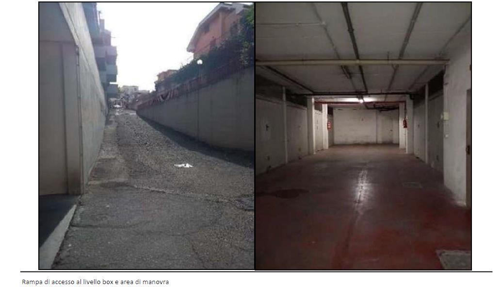 Box auto situato al piano primo sottostrada, interno 23, avente accesso sia dai vani scala condominiali di via Vitalini n.23, 25, 27 e 33 che dalla rampa carrabile di via Laccetti n.15. Id. cat. [N.C.E.U] Unità secondaria categoria C6 foglio 659 particella 603 sub 107. Sup. MQ (arr.) 18 mq catastali. Libero. Piena proprietà