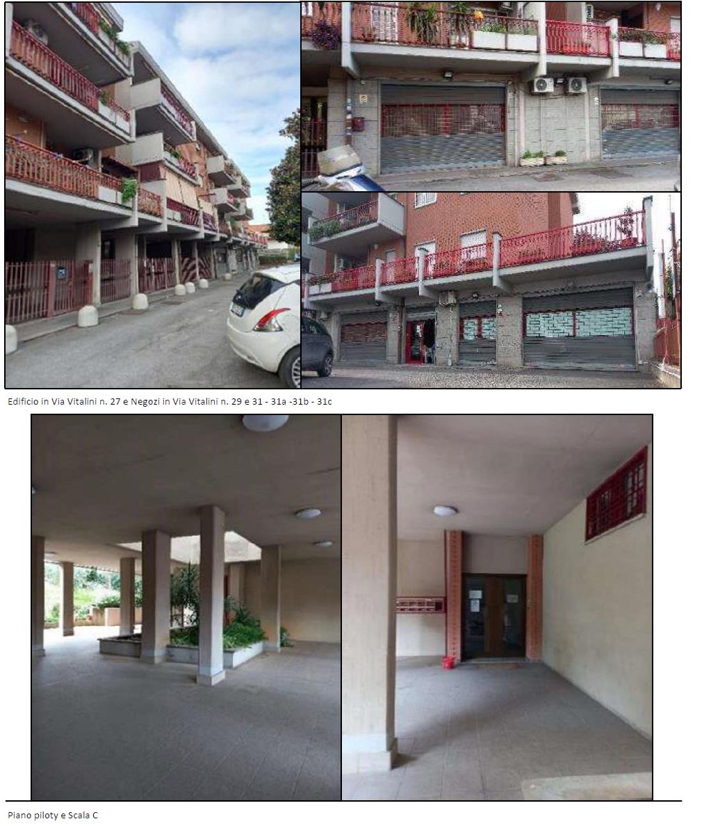 Box auto situato al piano primo sottostrada, interno 23, avente accesso sia dai vani scala condominiali di via Vitalini n.23, 25, 27 e 33 che dalla rampa carrabile di via Laccetti n.15. Id. cat. [N.C.E.U] Unità secondaria categoria C6 foglio 659 particella 603 sub 107. Sup. MQ (arr.) 18 mq catastali. Libero. Piena proprietà