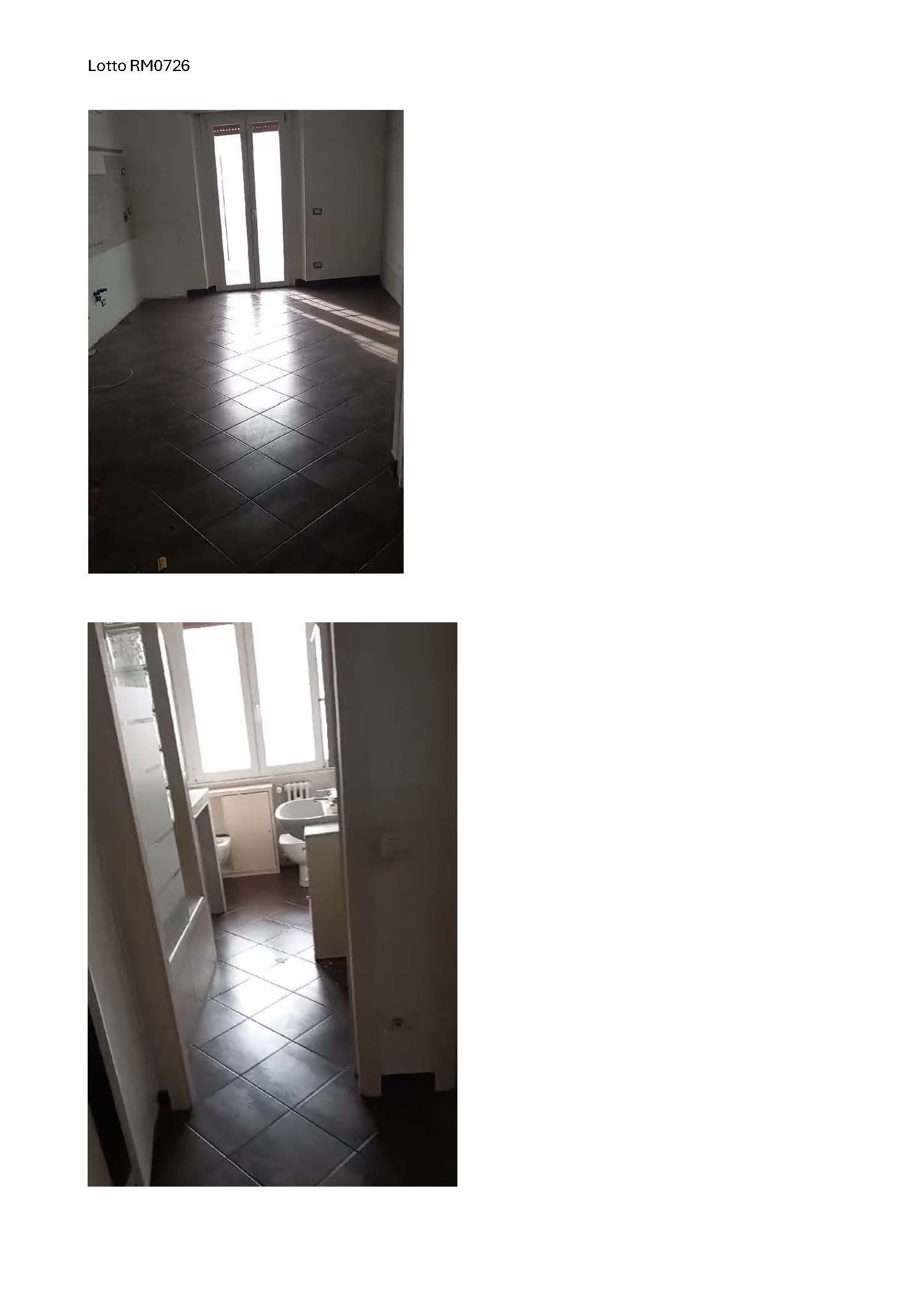 Appartamento,  interno 35, piano ottavo, ultimo con ascensore. Salone con angolo cottura, disimpegno, bagno, due stanze da letto e due balconi. Pavimentazione piastrelle di ceramica, rivestimenti dell’angolo cottura e del bagno piastrelle di ceramica, pareti prevalentemente rifinite in intonaco e, in parte, in gres effetto pietra. Controsoffitti in cartongesso. Portoncino ingresso legno blindato, infissi interni in legno e infissi esterni pvc, sistema di oscuramento ad avvolgibili del medesimo materiale e protetti da grate di sicurezza metalliche. I balconi piastrelle in graniglia di cemento, copertine in travertino, parapetti in ferro, pannelli di vetro e muratura. ID. cat. Unità residenziale categoria A3 foglio 459 particella 225 sub 140. Sup. 67 mq catastali. Libero. Piena proprietà.
