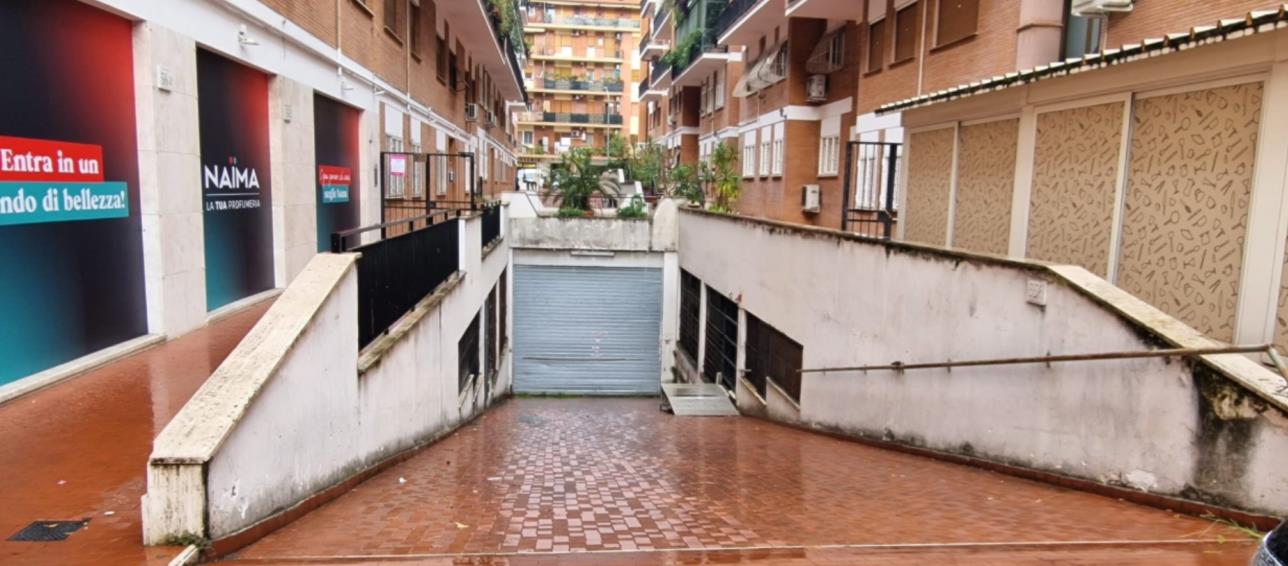 Autorimessa  internamente composta da posti auto senza suddivisione e aree destinate a corsie di manovra e viabilità. Unità secondarie:  categoria C/6 foglio 466 particella 955 sub 510;  categoria C6 foglio 466 particella 954 sub 507; categoria C6 foglio 466 particella 954 sub 508.  2553 mq. catastali; 1346 mq catastali; 186 mq catastali
