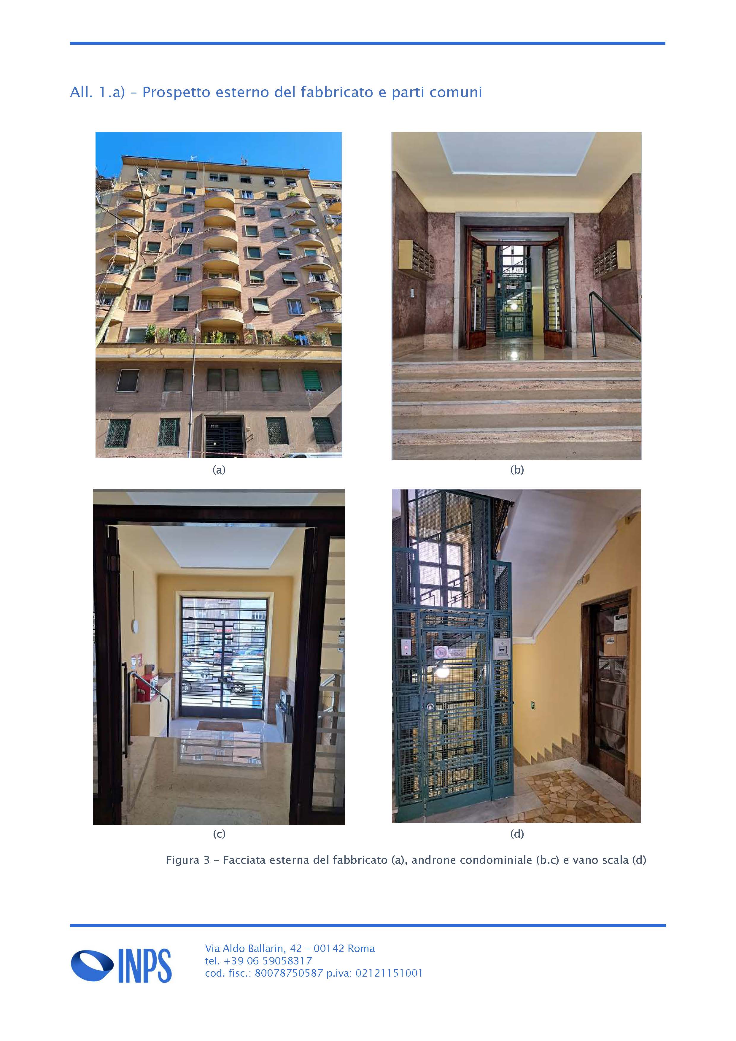 Appartamento al piano quarto composto da 5,5 vani catastali. Id. cat. Unità Residenziale cat. A/2 foglio 534 part. 65 sub 9. Sup. mq catastali 82. Libero. Piena proprietà.