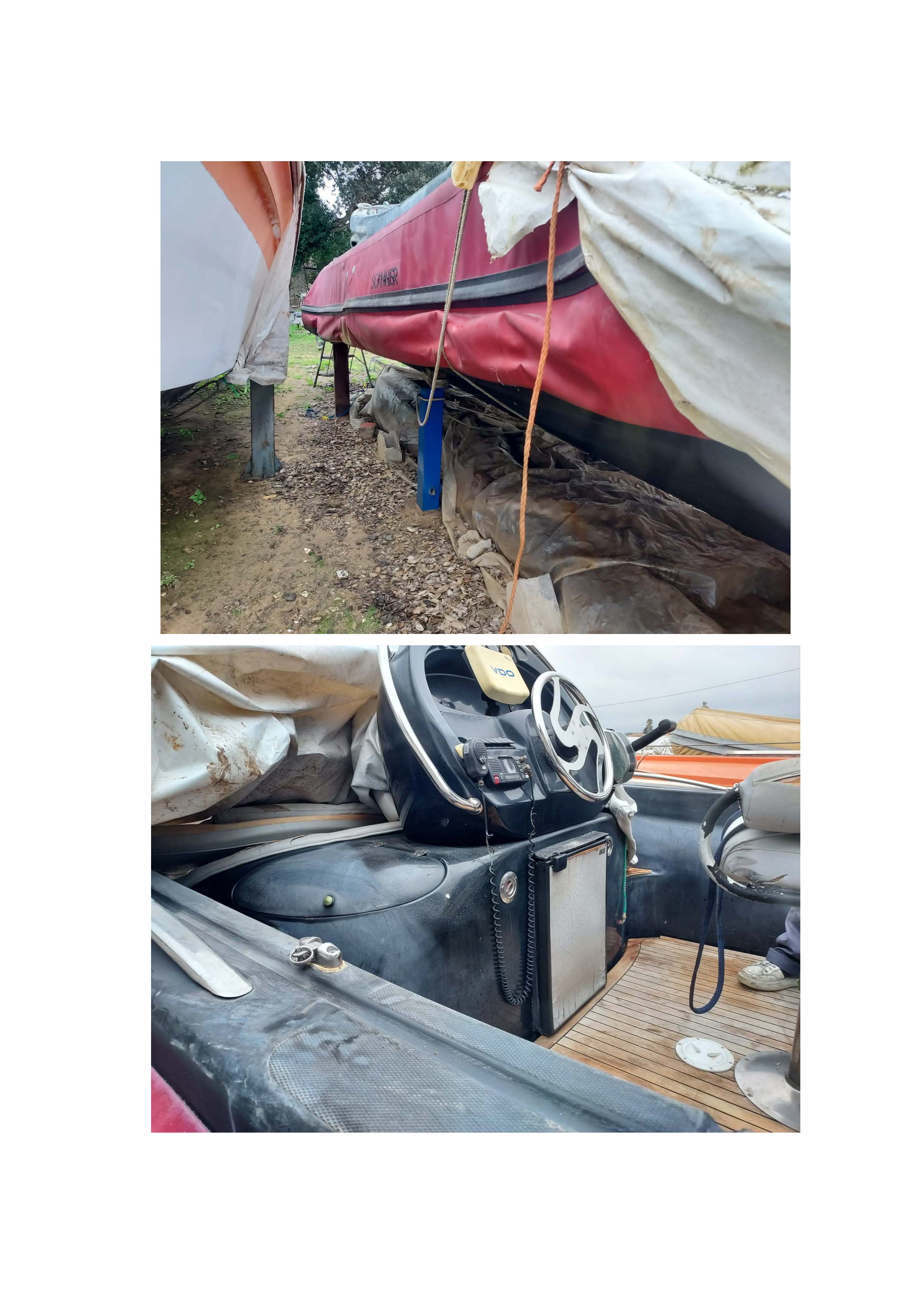 Unità da diporto a motore marino amovibile denominata "Anna" - marca Scanner - modello "Millennium 2999" con propulsore marino, marca Marine Power Europe, targata 88050836, certificato di immatricolazione 12MI312045 del 15 marzo 20215, lmbarcazione gommone: lunghezza fuori tutto 8,2m - lunghezza 7,49m - larghezza 3m; trattasi di un modello fuori produzione; si trova in pessimo stato di conservazione; il vano motore risulta ben sigillato (senza infiltrazioni d’acqua) anche se il motore necessita sicuramente di una completa revisione essendo fermo da oltre 5 anni; la carena risulta in buono stato, anche se la vetroresina nera risulta opacizzata e necessita di lucidatura; la console di comando, la strumentazione e l’intero impianto elettrico risultano da revisionare.