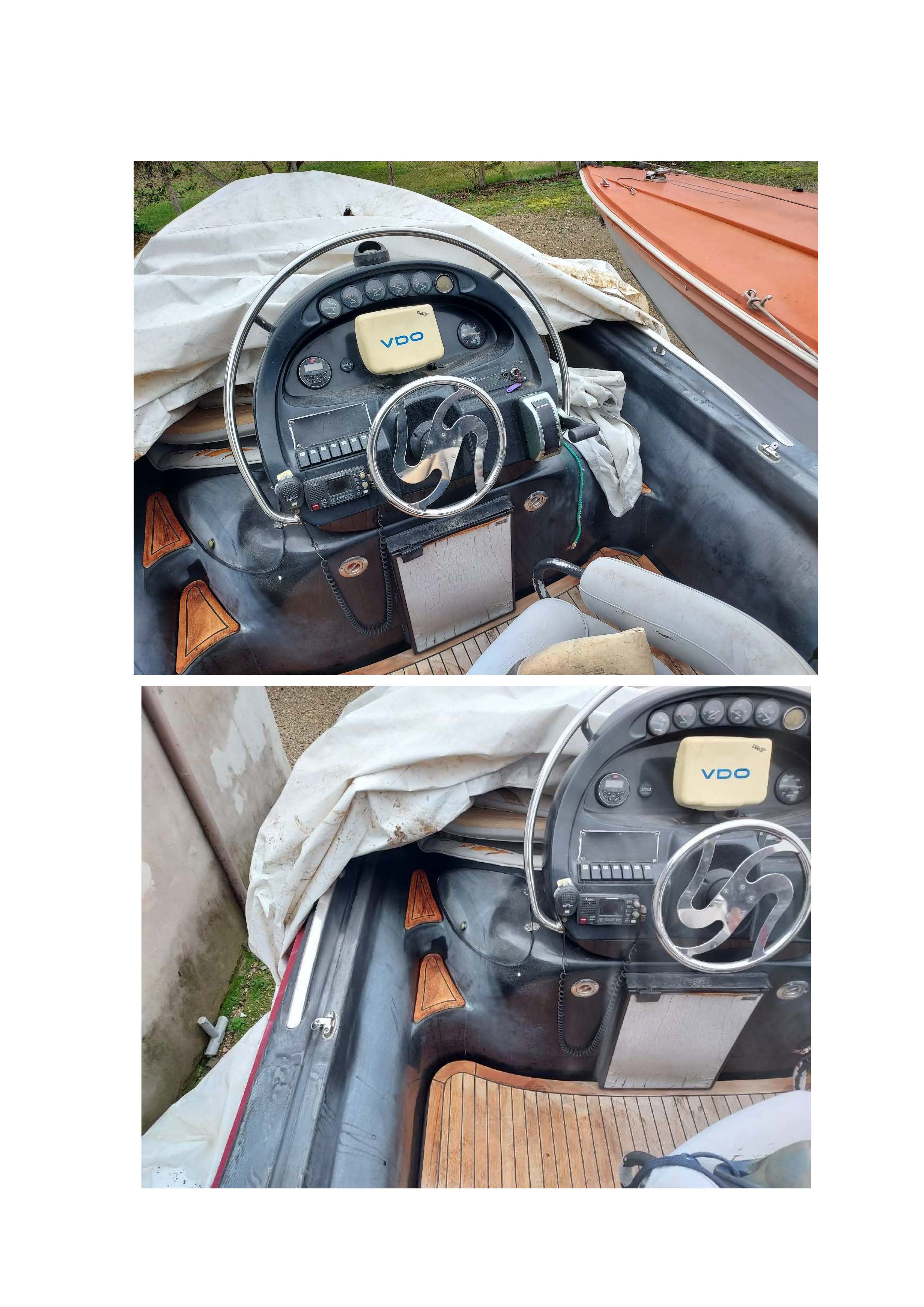 Unità da diporto a motore marino amovibile denominata "Anna" - marca Scanner - modello "Millennium 2999" con propulsore marino, marca Marine Power Europe, targata 88050836, certificato di immatricolazione 12MI312045 del 15 marzo 20215, lmbarcazione gommone: lunghezza fuori tutto 8,2m - lunghezza 7,49m - larghezza 3m; trattasi di un modello fuori produzione; si trova in pessimo stato di conservazione; il vano motore risulta ben sigillato (senza infiltrazioni d’acqua) anche se il motore necessita sicuramente di una completa revisione essendo fermo da oltre 5 anni; la carena risulta in buono stato, anche se la vetroresina nera risulta opacizzata e necessita di lucidatura; la console di comando, la strumentazione e l’intero impianto elettrico risultano da revisionare.