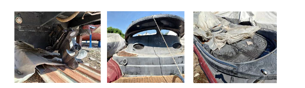 Unità da diporto a motore marino amovibile denominata "Anna" - marca Scanner - modello "Millennium 2999" con propulsore marino, marca Marine Power Europe, targata 88050836, certificato di immatricolazione 12MI312045 del 15 marzo 20215, lmbarcazione gommone: lunghezza fuori tutto 8,2m - lunghezza 7,49m - larghezza 3m; trattasi di un modello fuori produzione; si trova in pessimo stato di conservazione; il vano motore risulta ben sigillato (senza infiltrazioni d’acqua) anche se il motore necessita sicuramente di una completa revisione essendo fermo da oltre 5 anni; la carena risulta in buono stato, anche se la vetroresina nera risulta opacizzata e necessita di lucidatura; la console di comando, la strumentazione e l’intero impianto elettrico risultano da revisionare.