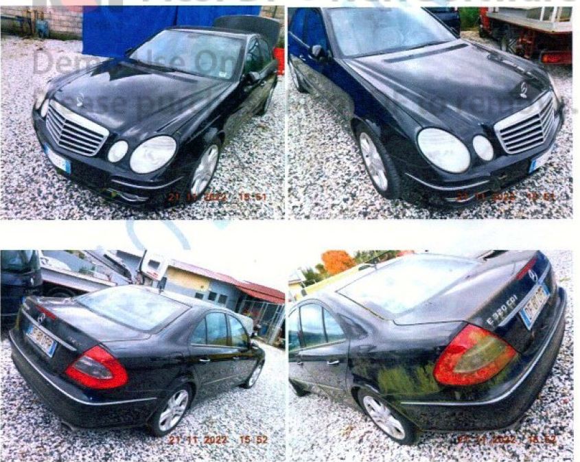 MECEDES CL. E CDI - 2007; Targata: DF610FR; Diesel (224 CV / 165 Kw); Avanguard - EVO 111; TELAIO: WDB2110221B233743; KM: 142.249